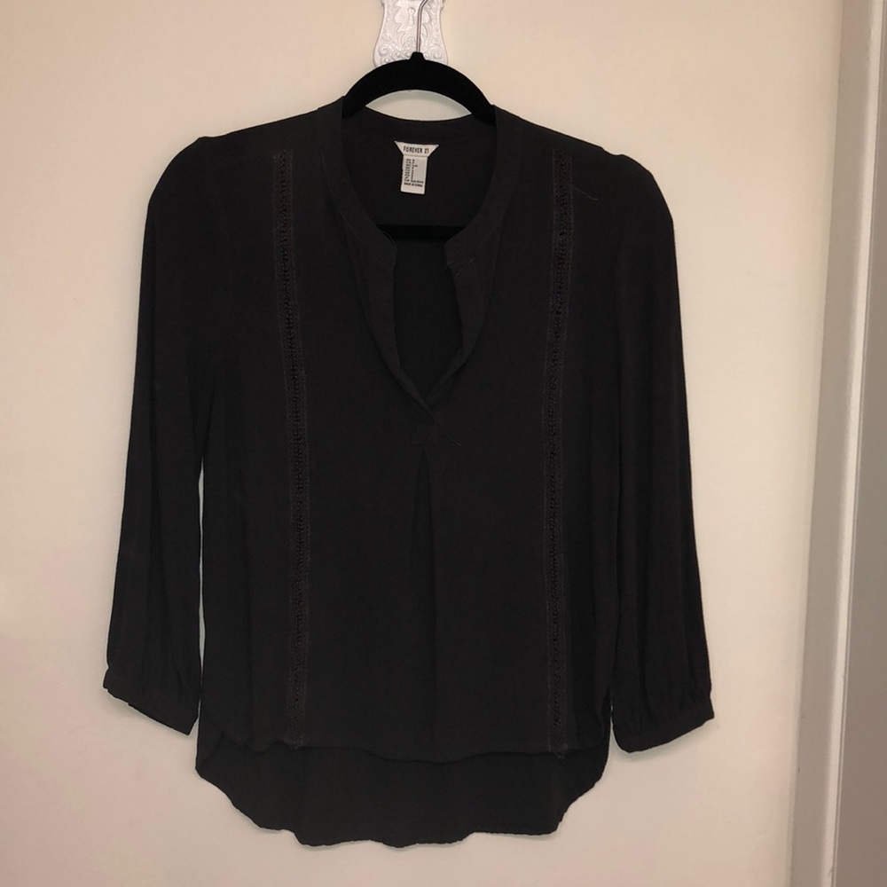 F21 Grey Blouse